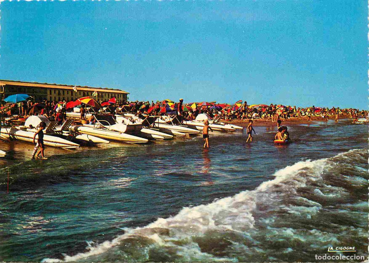 Postais: France - Carte Postale - 34 - Valras Plage - Les P&eacute;dalos sur la plage - Carte Dentel&eacute;e - CPM - Voir