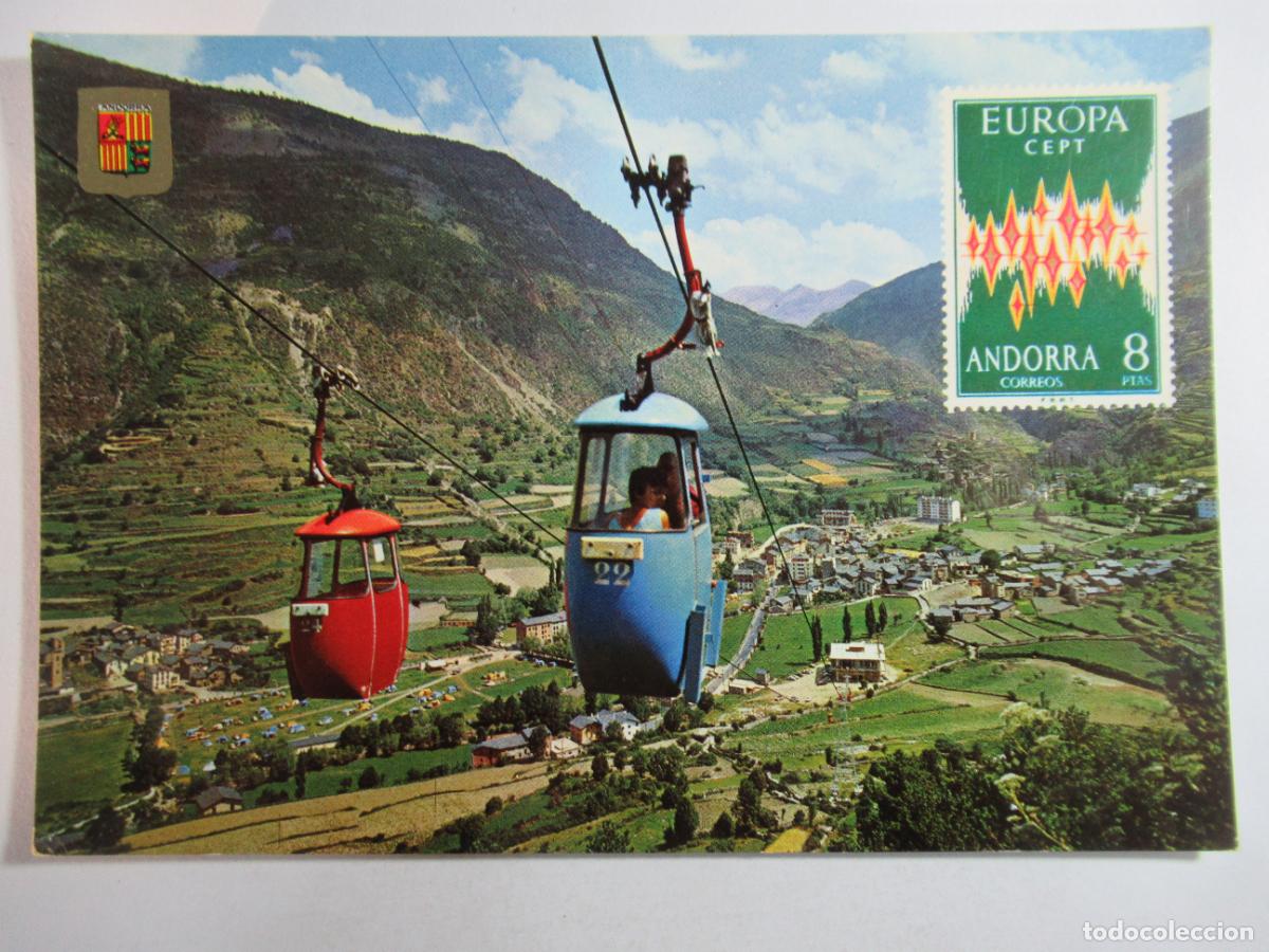 Cartoline: Valls d'Andorra - Encamp. Vista general - Telef&eacute;rico - S/C