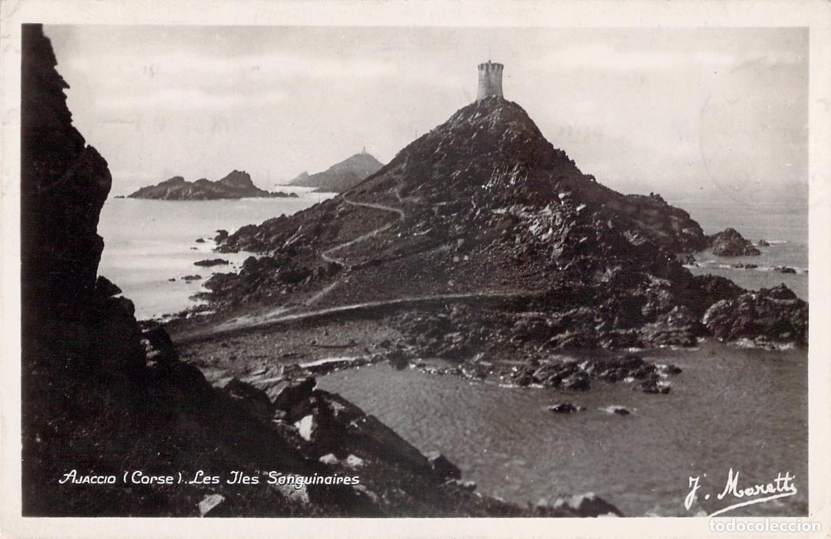 Postkarten: Postal Ajaccio C&oacute;rcega Les Iles Sanguinaires Paisaje Mar&iacute;timo