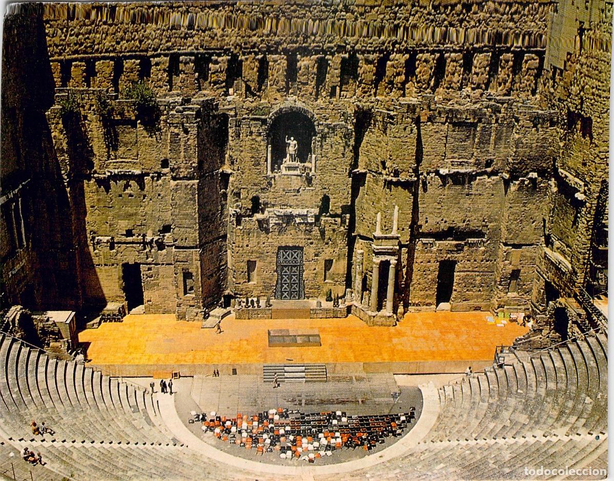 Cartoline: Postal del Teatro Romano de Orange en Provenza, Francia