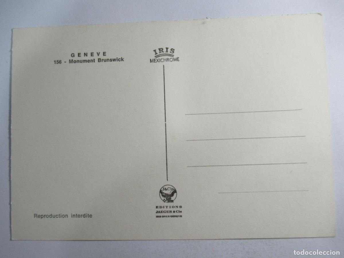 Postales: Geneve - Monument Brunswick - S/C - Foto 2