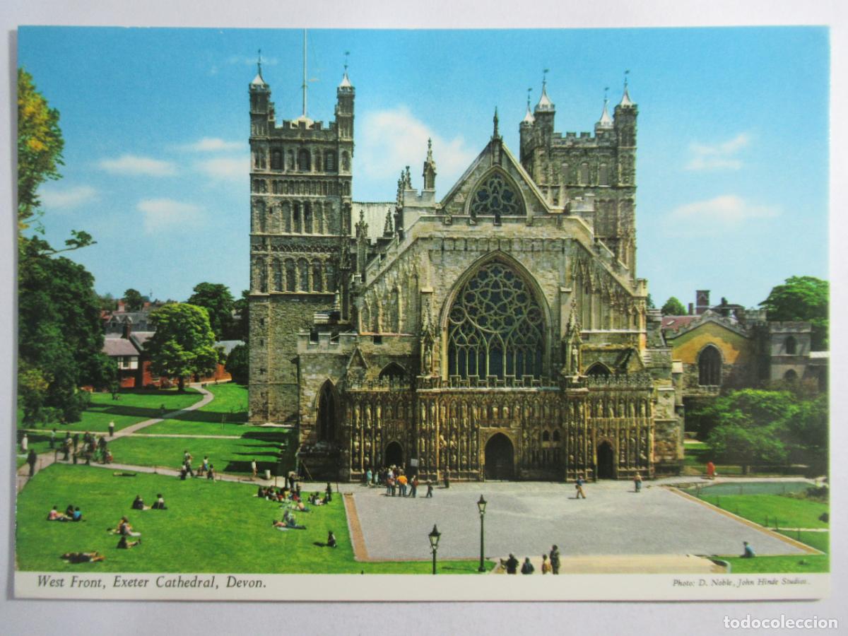 Postales: West Front - Exeter Cathedral - Devon - S/C - Foto 1