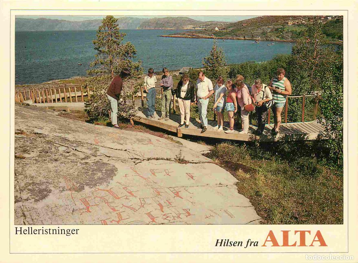Postcards: Carte Postale - Norv&egrave;ge - Alta - Helleristninger - Helleristningsfelt i Hjemmeluft Ca 6000�2500 &aring;r g
