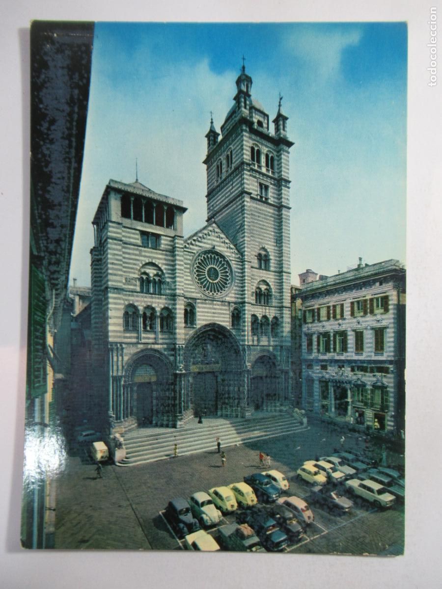 Postales: Genova - Piazza S. Lorenzo e Cattedrale - S/C