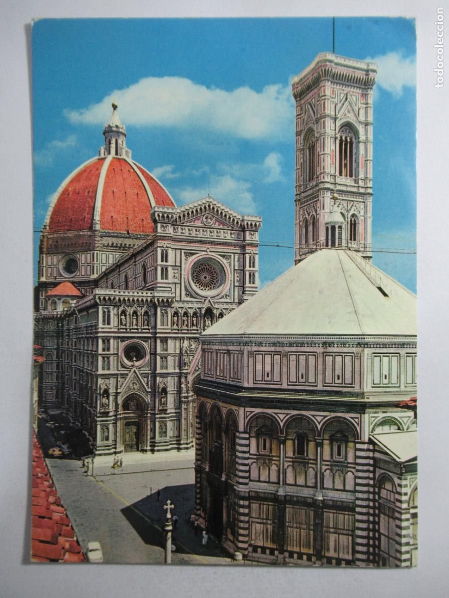 Postales: Firenze - Duomo, Battistero e Campanile di Giotto - Circulada