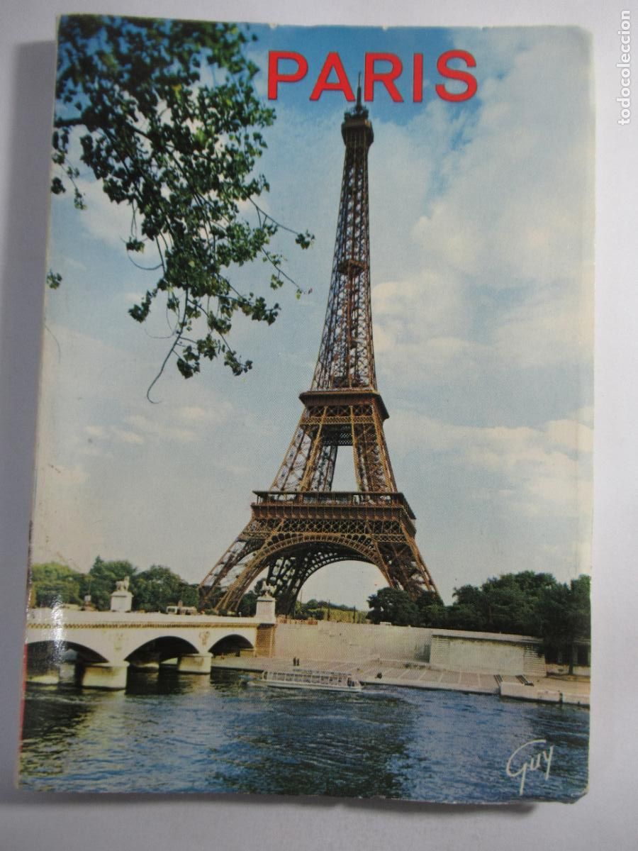 Postales: Par&iacute;s - 12 postales en acorde&oacute;n - Foto 1