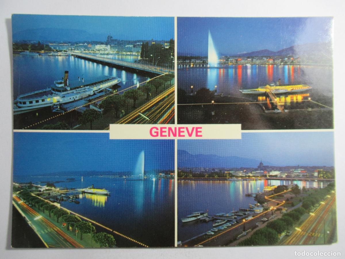 Postales: Geneve - Diversos aspectos - Escrita - Foto 1