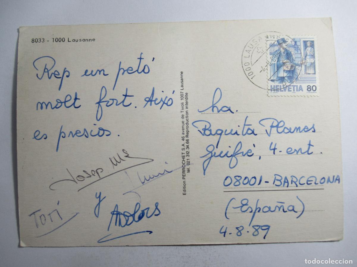 Postales: Lausanne - Diversos aspectos - Circulada - Foto 2