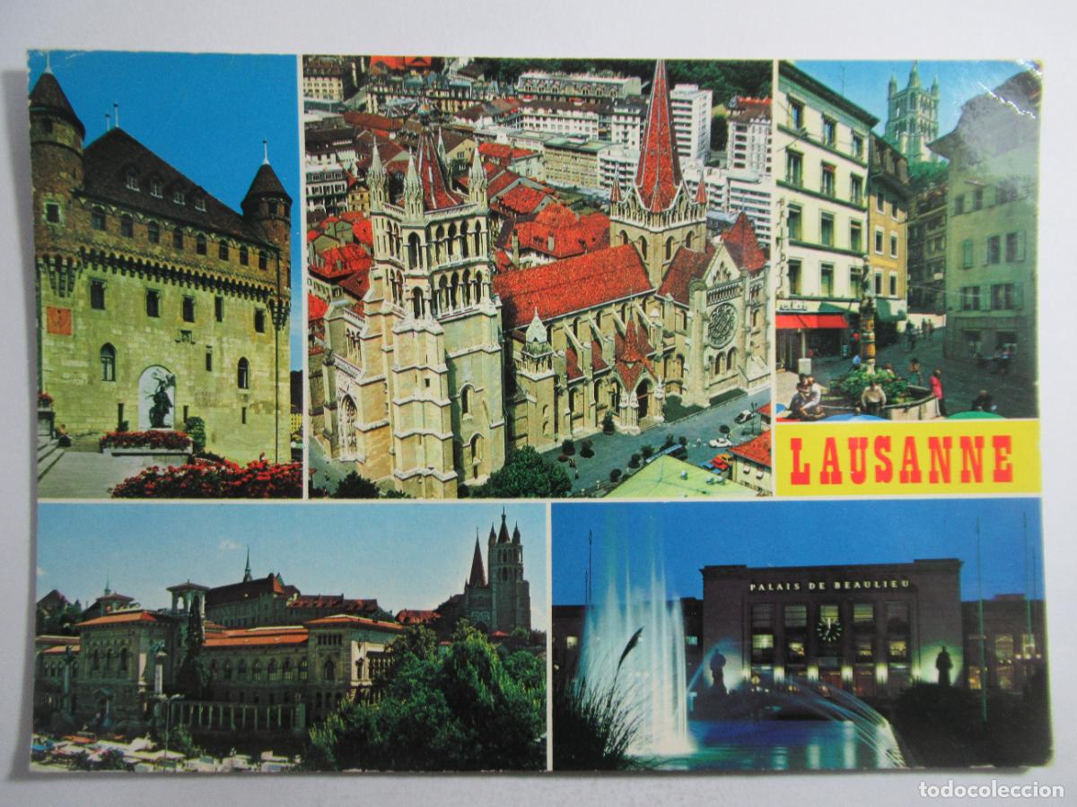 Postales: Lausanne - Diversos aspectos - Circulada - Foto 1