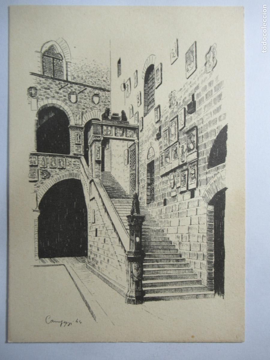 Postales: Venezia - Cortilee scaladel Palazzo del Potest&agrave; - S/C