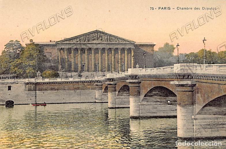 Postkarten: Postal Chambre des D&eacute;put&eacute;s de Par&iacute;s (Francia) Coloreada - aprox. 1914