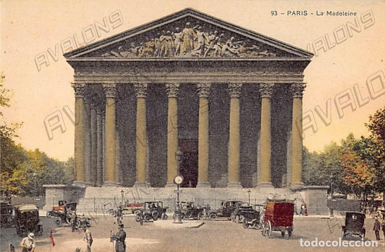 Postkarten: Postal La Madeleine de Par&iacute;s (Francia) Coloreada - aprox. 1914