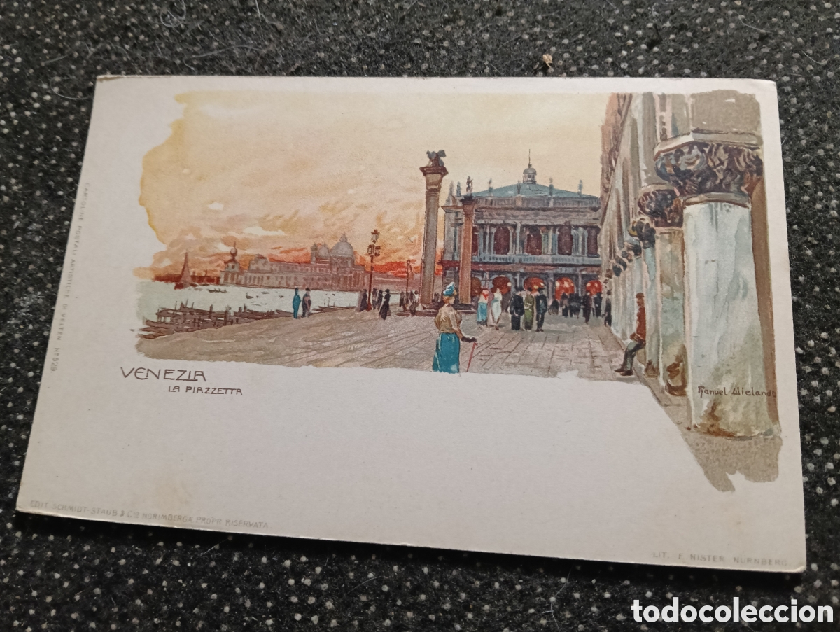 Postales: Postal de Italia, Venecia la peque&ntilde;a plaza