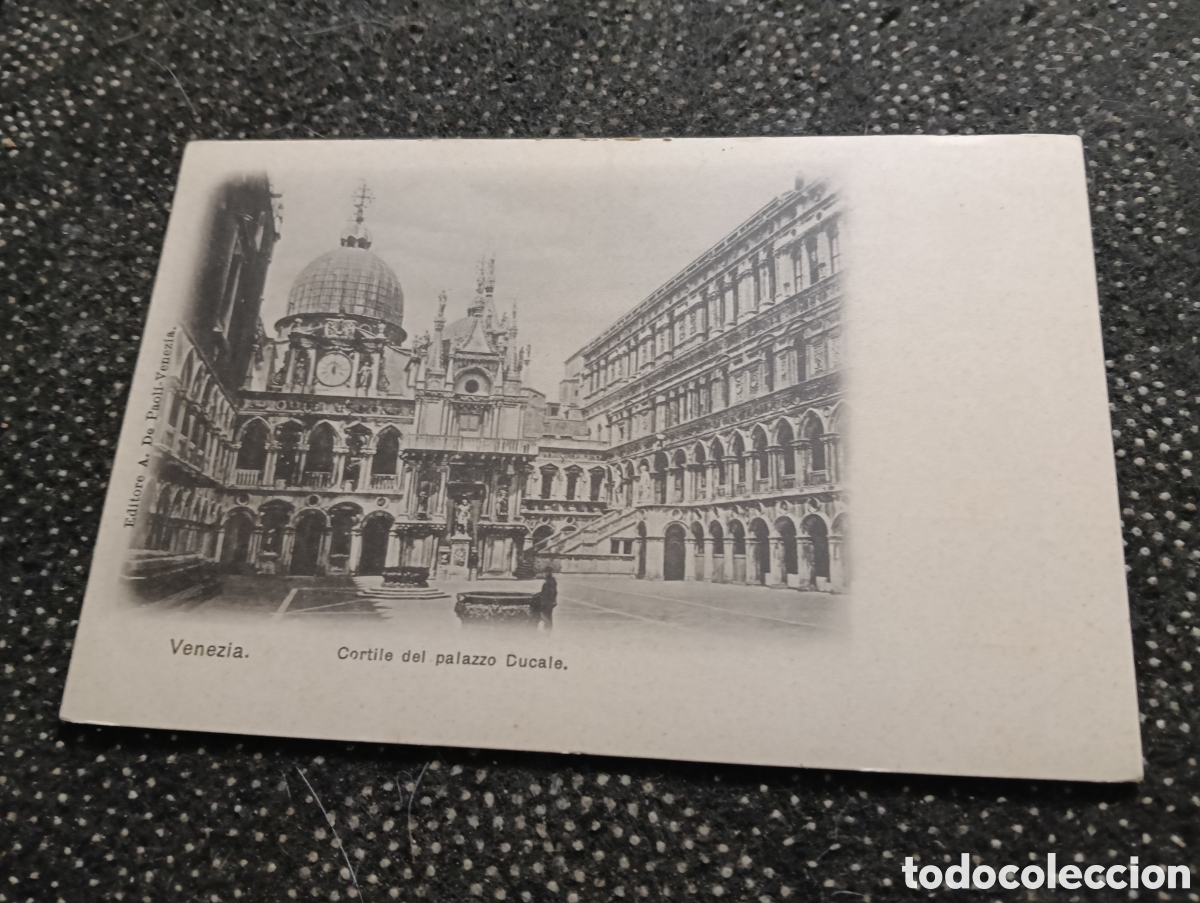 Postales: Postal de Italia, Venecia, Cortile del Palazzo Ducales, Patio del Palacio Ducal
