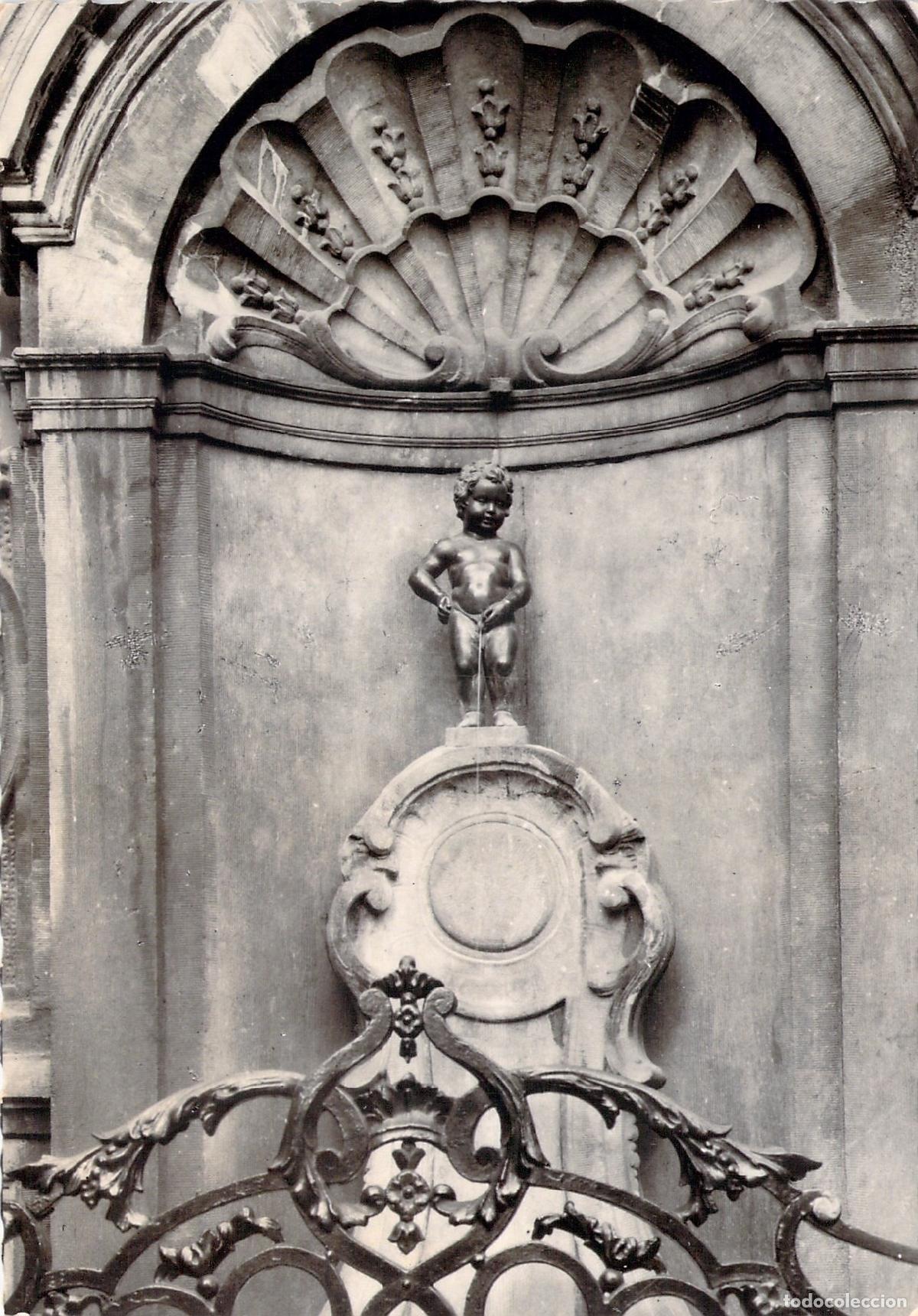 Cartes Postales: Postal Fotogr&aacute;fica del Manneken Pis en Bruselas, B&eacute;lgica
