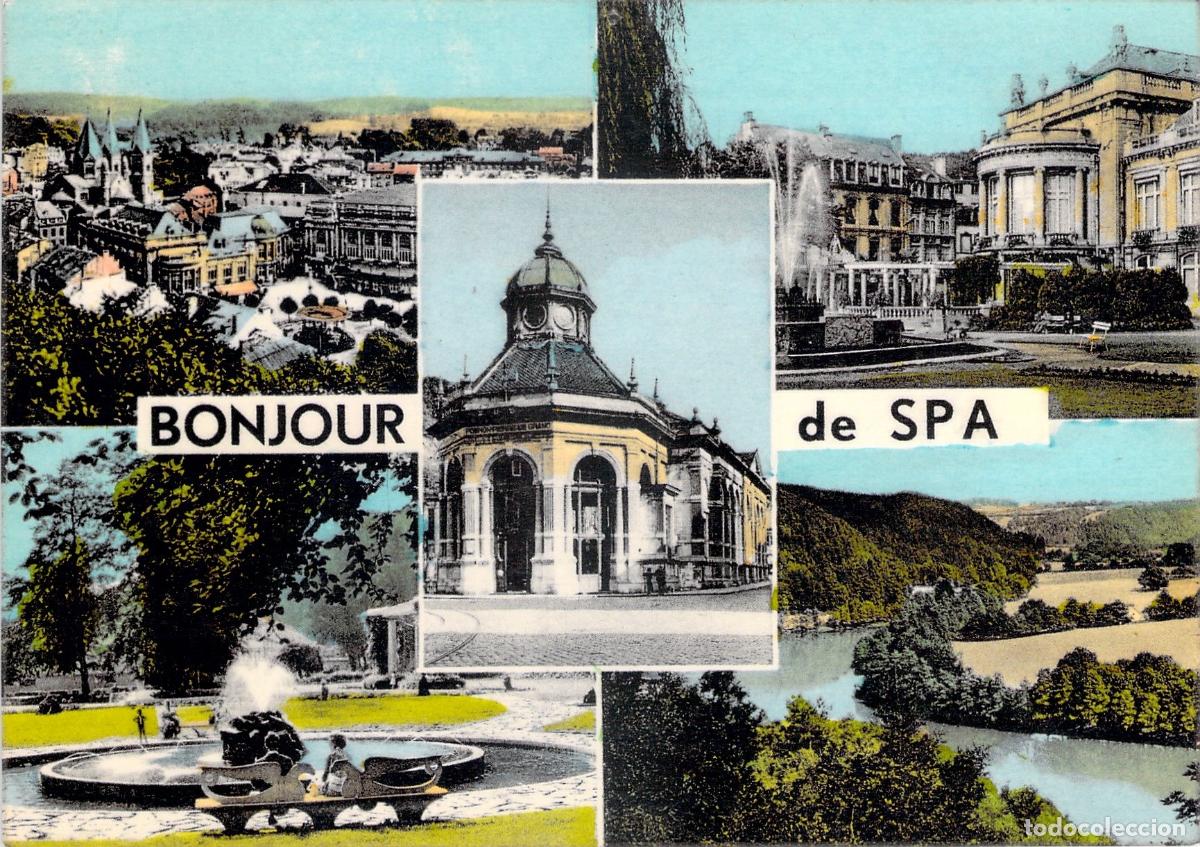 Postales: Postal de Spa B&eacute;lgica con Multivistas de la Ciudad y Paisajes