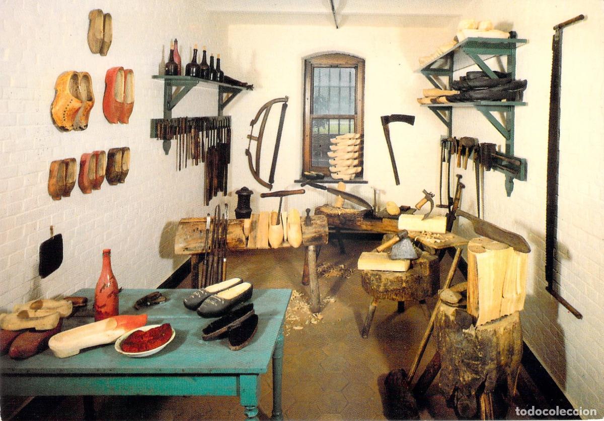 Cartes Postales: Postal Museo Provincial de Bulskampveld Beernem Taller de Zuecos