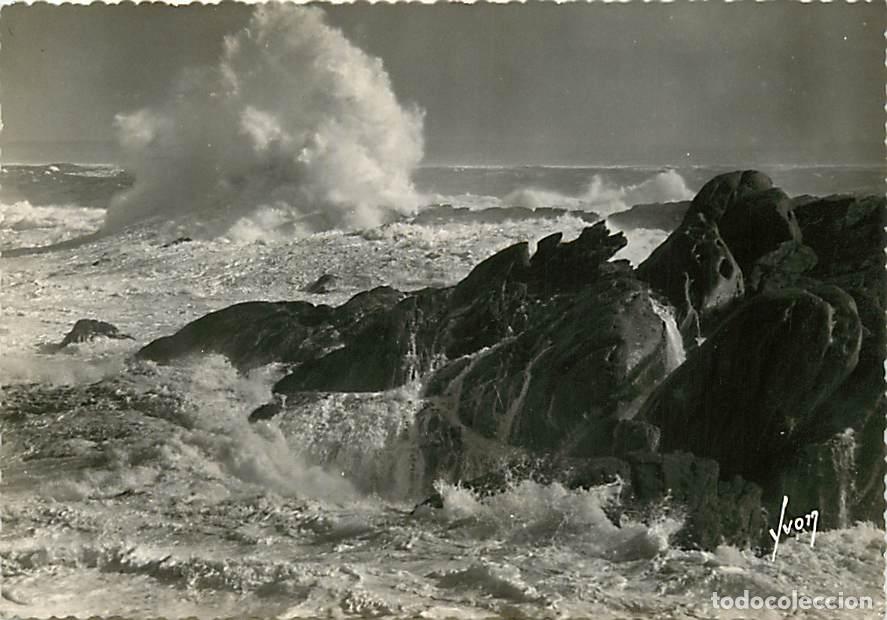 Cartes Postales: Francia - Carte Postale - 29 - Saint Gu&eacute;nol&eacute; - Temp&ecirc;te sur la c&ocirc;te - Effet de Vagues - CPSM grand fo