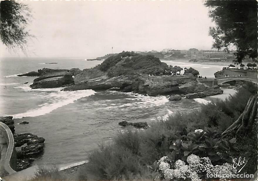 Cartoline: Francia - Carte Postale - 64 - Biarritz - Au travers des Tamaris, vue sur le Basta et la Grande Plag
