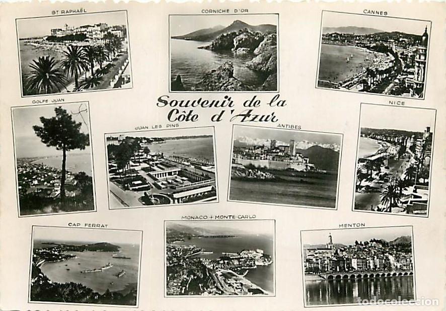 Postales: Francia - Carte Postale - 06 - Alpes Maritimes - C&ocirc;te d'Azur - Multivues - Carte dentel&eacute;e - CPSM gra