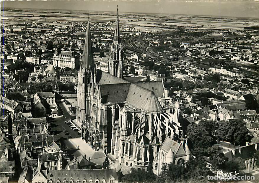 Postales: Francia - Carte Postale - 28 - Chartres - La Cath&eacute;drale - Vue a&eacute;rienne - Mention Photographie v&eacute;rita