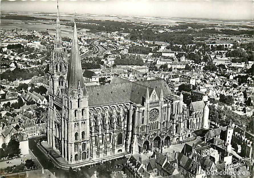 Postcards: Francia - Carte Postale - 28 - Chartres - La Cath&eacute;drale - Vue a&eacute;rienne - Mention Photographie v&eacute;rita