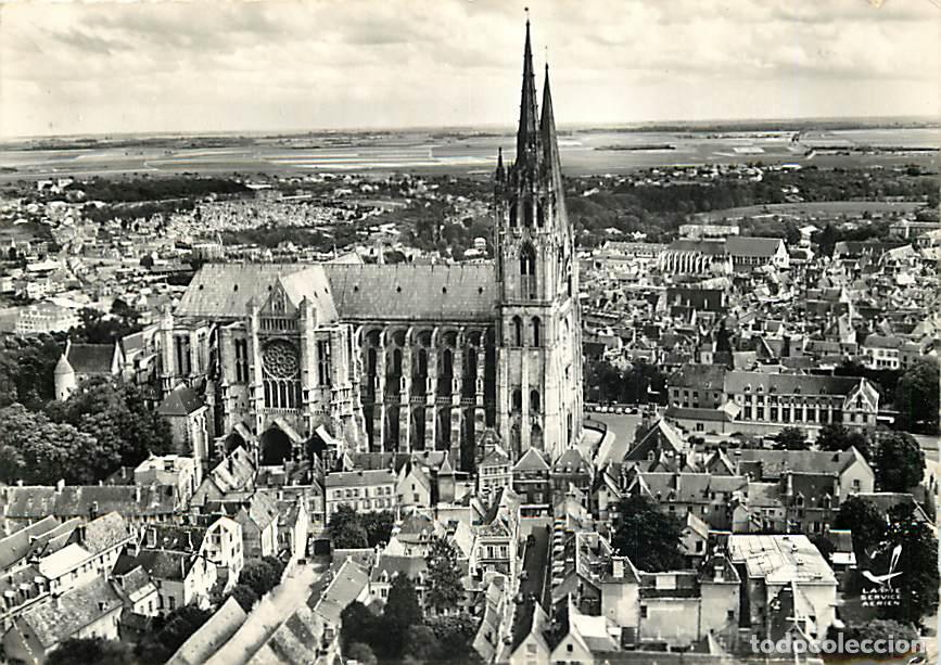 Postcards: Francia - Carte Postale - 28 - Chartres - La Cath&eacute;drale - En avion au dessus de la Cath&eacute;drale de Cha