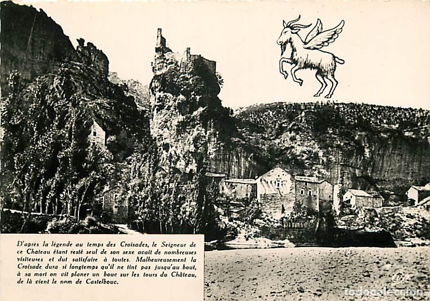 Postcards: Francia - Carte Postale - 48 - Castelbouc - Le Ch&acirc;teau - Mention Photographie v&eacute;ritable - Gorges du