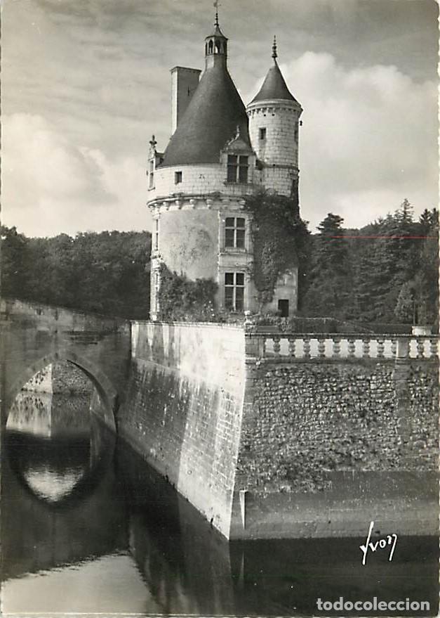 Cartes Postales: Francia - Carte Postale - 37 - Chenonceaux - Le Ch&acirc;teau - La Tour des Marques - Carte dentel&eacute;e - CPS