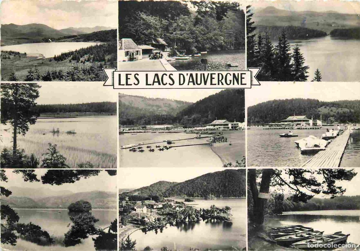 Postkarten: Francia - Carte Postale - 63 - Puy de Dome - Les Lacs d'Auvergne - Multivues - Carte dentel&eacute;e - CPSM