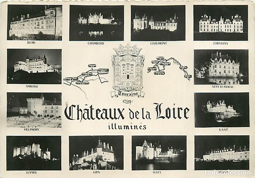 Postales: Francia - Carte Postale - 41 - Loir et Cher - Les Chateaux de la Loire - Multivues - Blasons - Menti