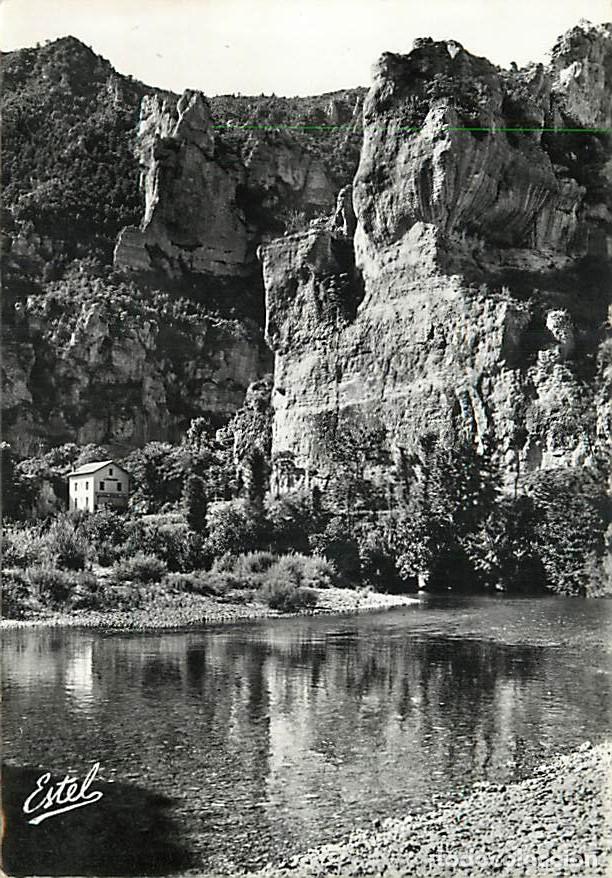 Postcards: Francia - Carte Postale - 48 - Les Gorges du Tarn - Le Cirque des Baumes et le d&eacute;barcad&egrave;re - Carte d