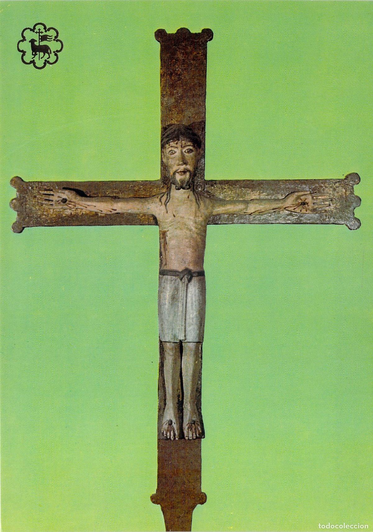 Postales: Postal Cristo Rom&aacute;nico Siglo XII Iglesia de Hix Bourg-Madame