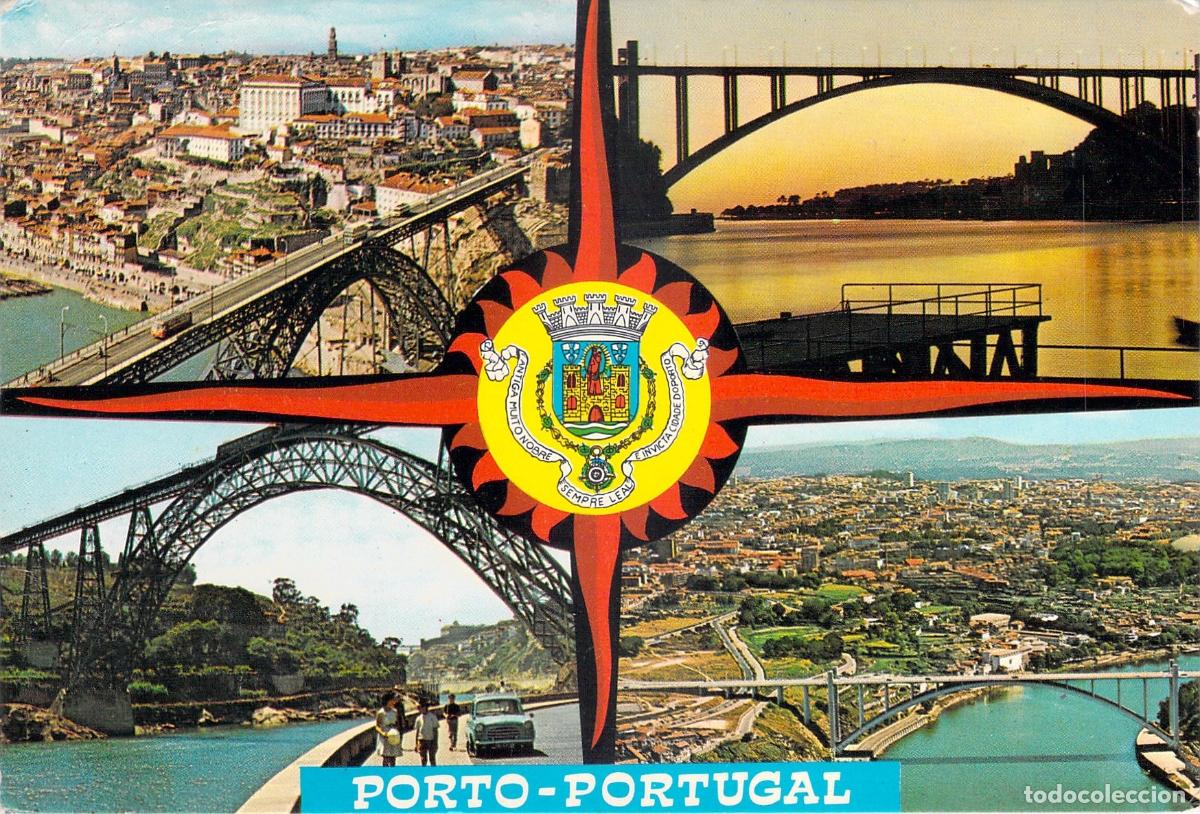 Postales: Postal de Oporto con Vistas de la Ciudad y Puentes del Duero