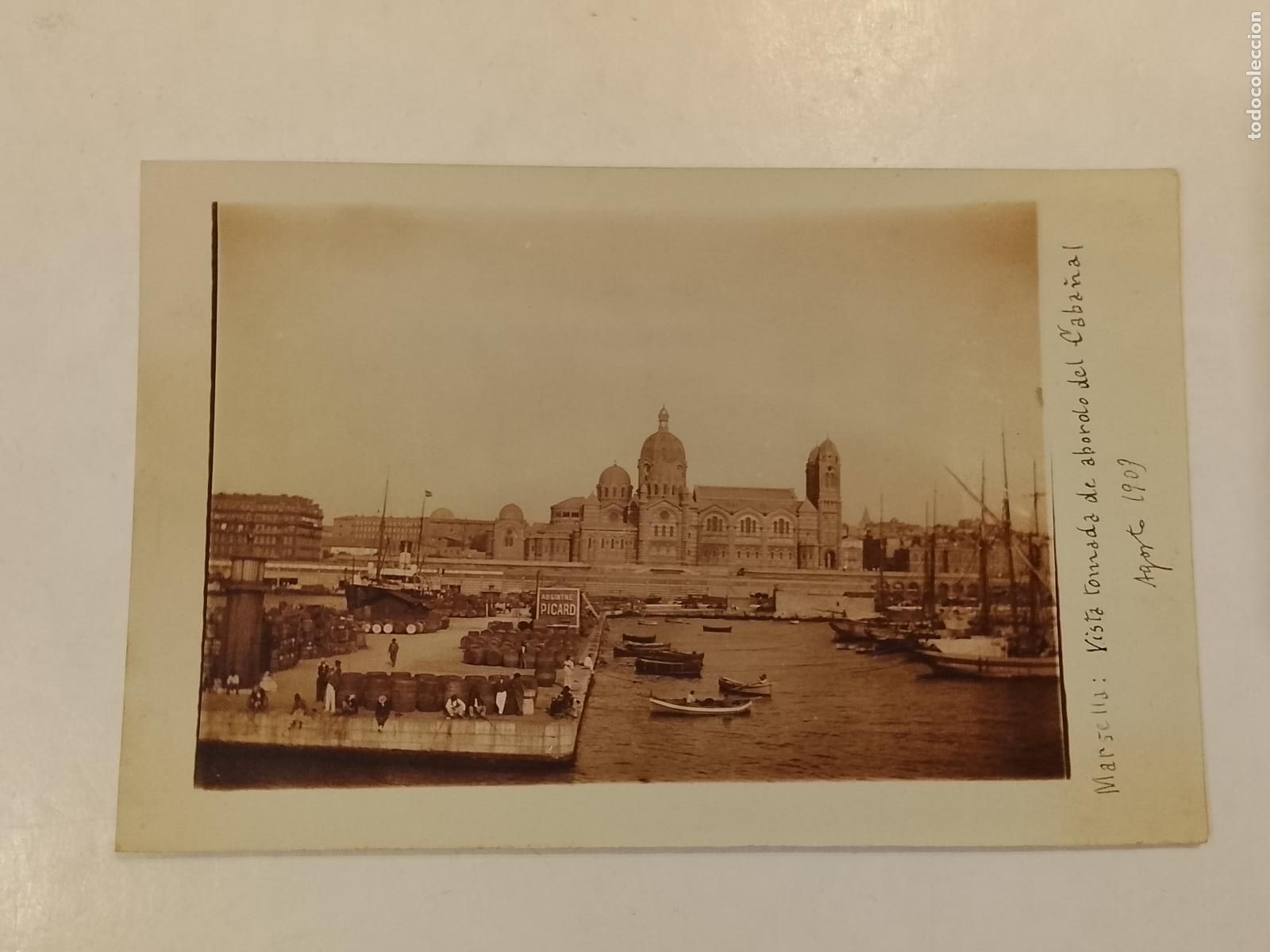 Postales: MARSELLA - DESDE ABORDO DEL CABA&Ntilde;AL - PUBLICIDAD PICARD - FOTOGRAFICA -POSTAL ANTIGUA-(115.288)