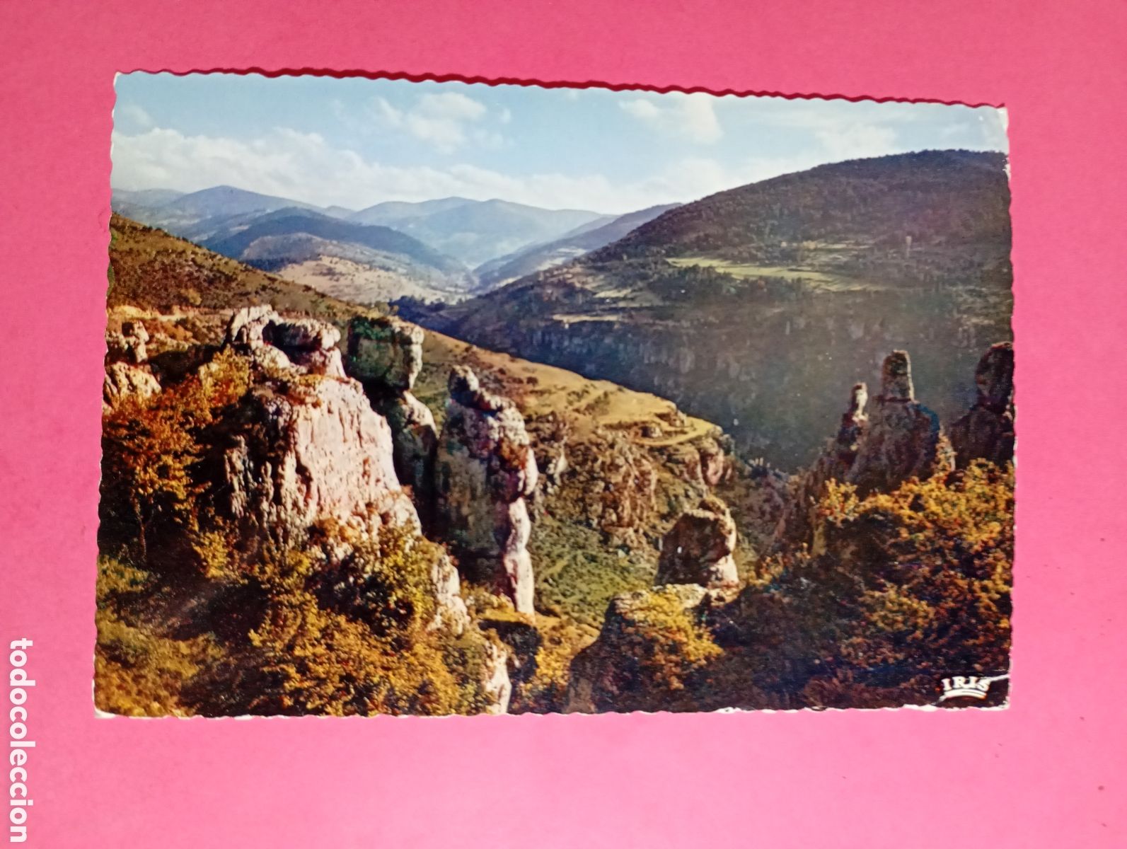 Postales: vintage dans les gorges du tarn Francia 48/142 circu. color editions modernes th&eacute;ojac limoges R1579