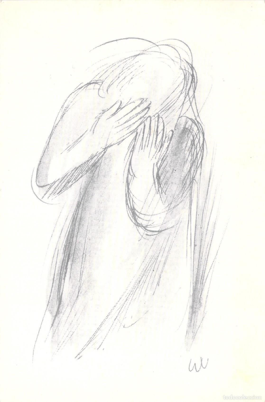 Postais: Postal Recordatorio de Luto de Marie Mergan De Panne