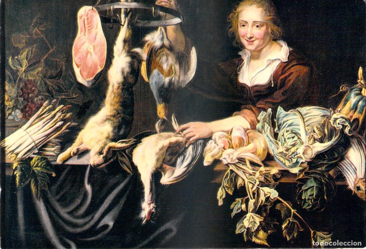 Postcards: Postal de Ypres - Naturaleza Muerta de Frans Snijders - Museo Merghelynck