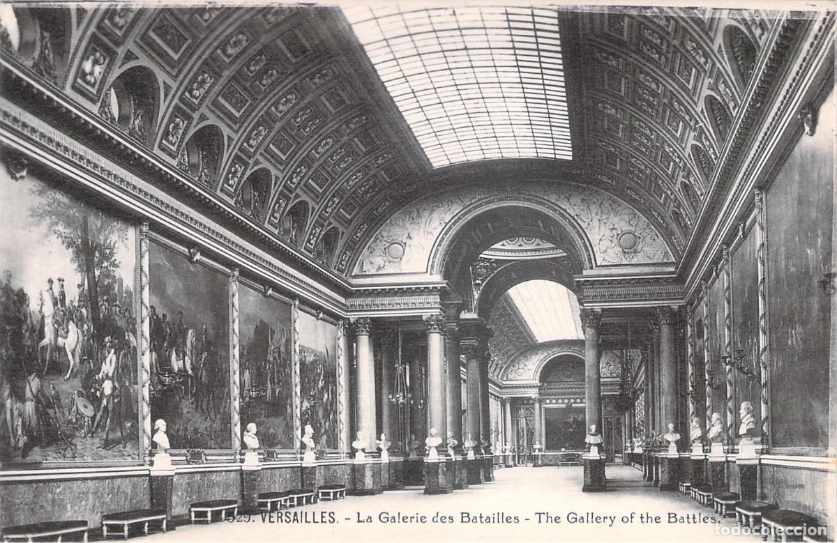 Postales: Postal de la Galer&iacute;a de las Batallas en el Palacio de Versalles