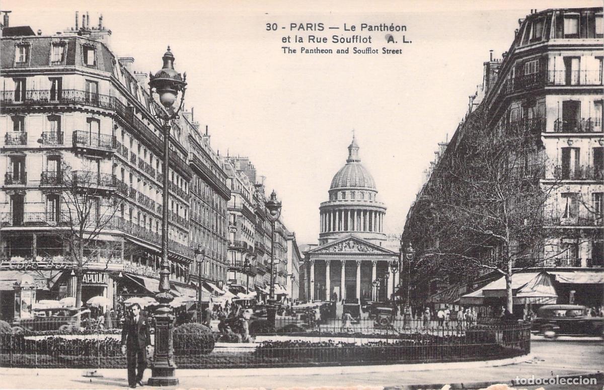 Postcards: Postal de Par&iacute;s: El Pante&oacute;n y la Rue Soufflot