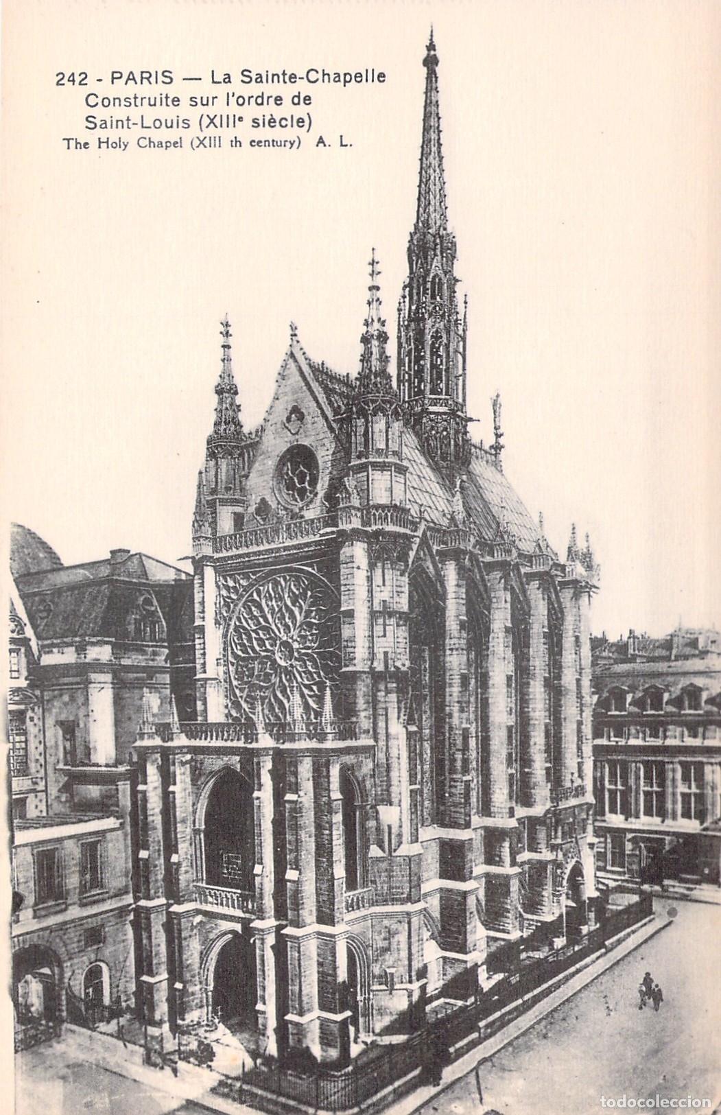 Postcards: Postal de la Sainte-Chapelle en Par&iacute;s, Arquitectura G&oacute;tica