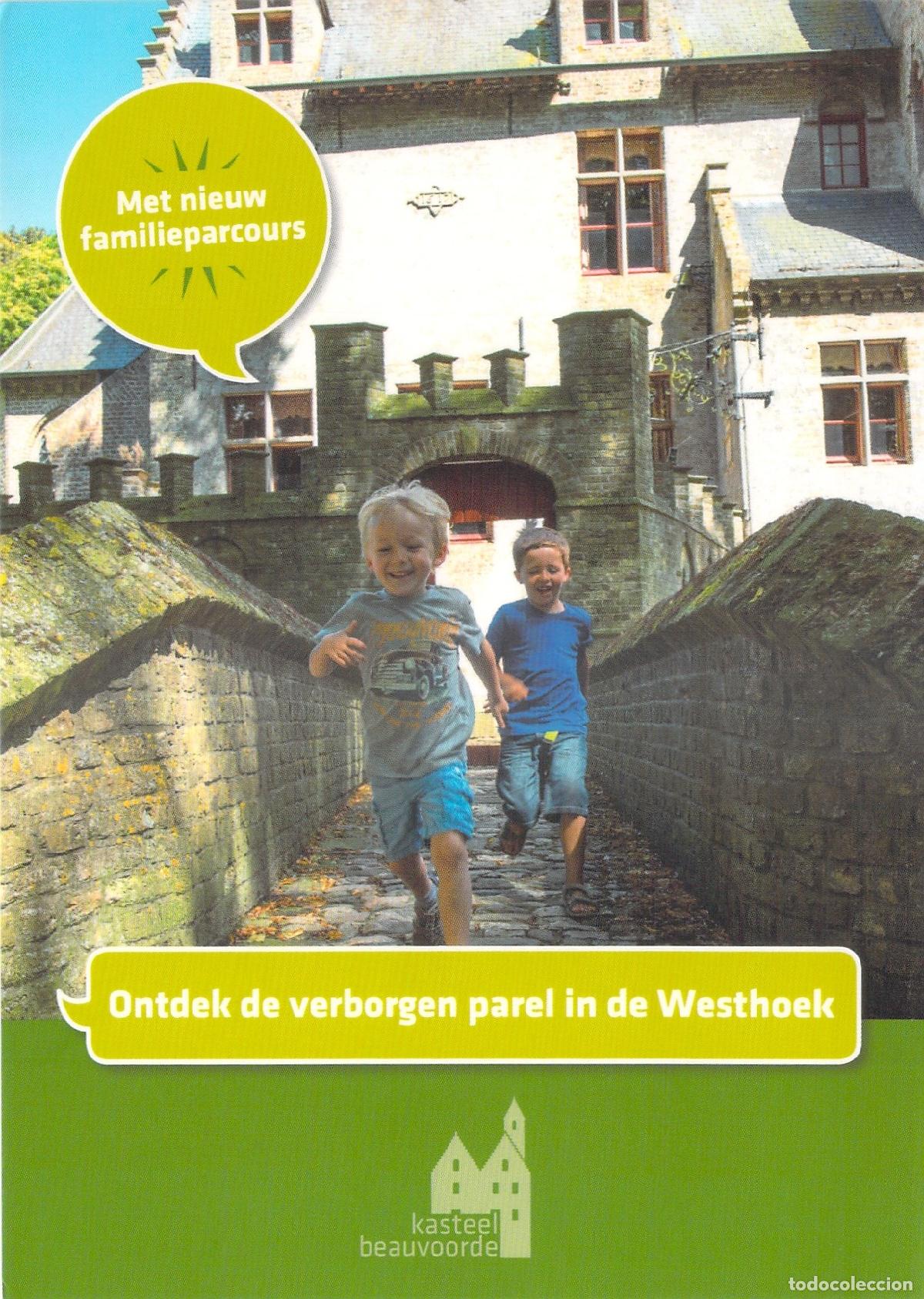 Postales: Postal del Castillo de Beauvoorde en la Regi&oacute;n de Westhoek, B&eacute;lgica