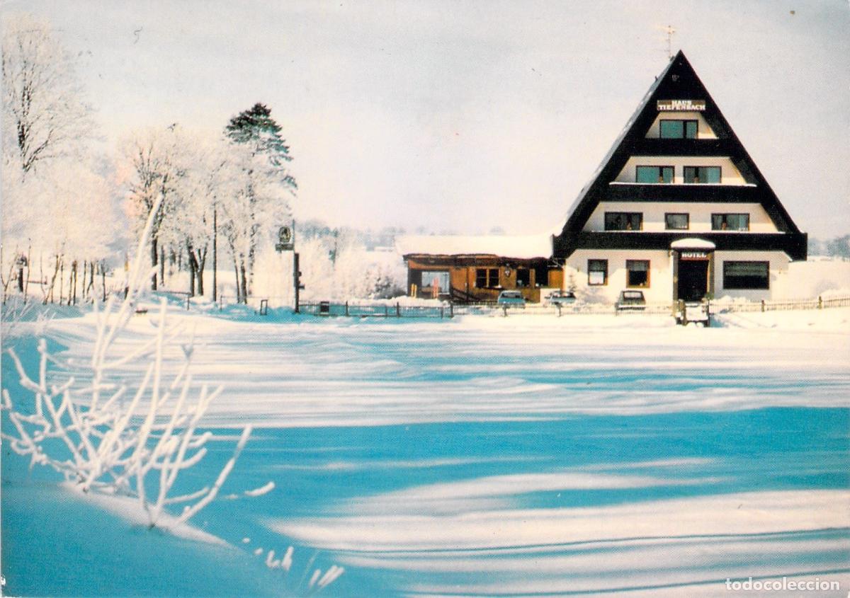 Postales: Postal de Haus Tiefenbach, Hotel y Restaurante en B&uuml;llingen, B&eacute;lgica