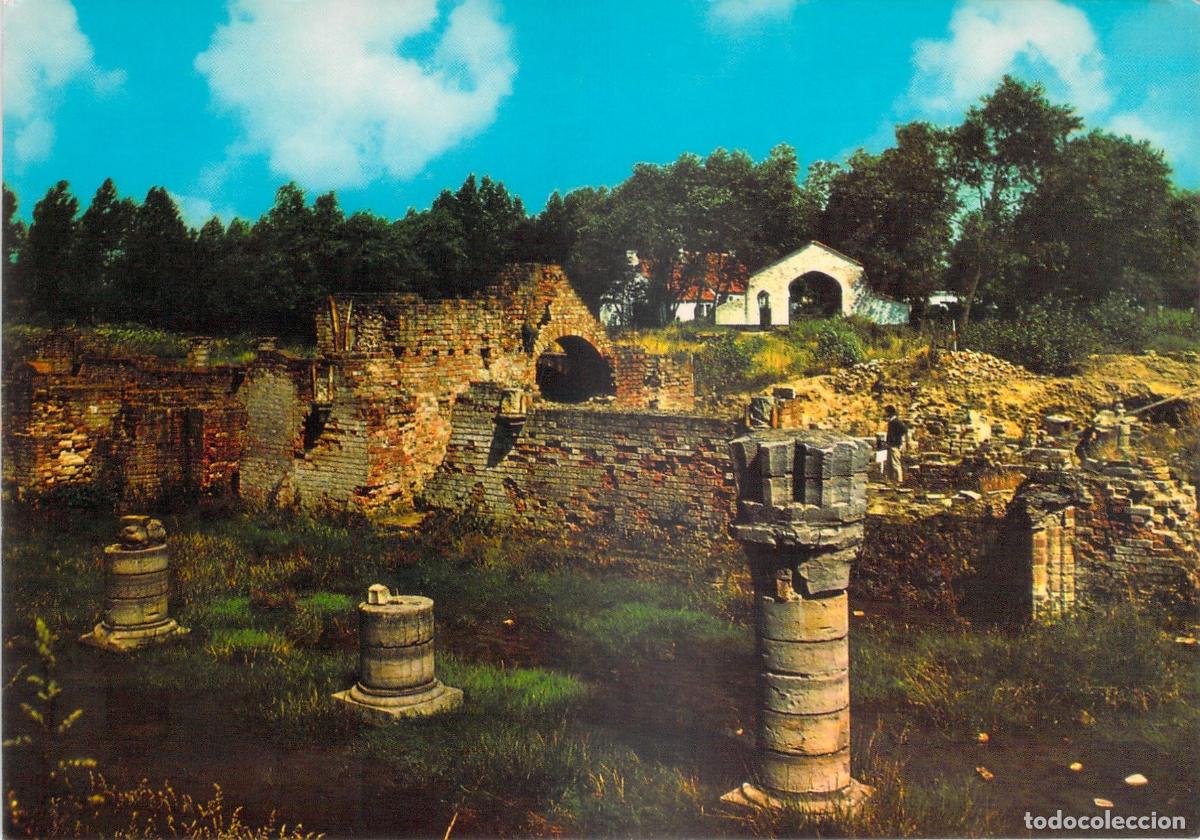 Postales: Postal de las Ruinas de la Abad&iacute;a de las Dunas, Koksijde, B&eacute;lgica
