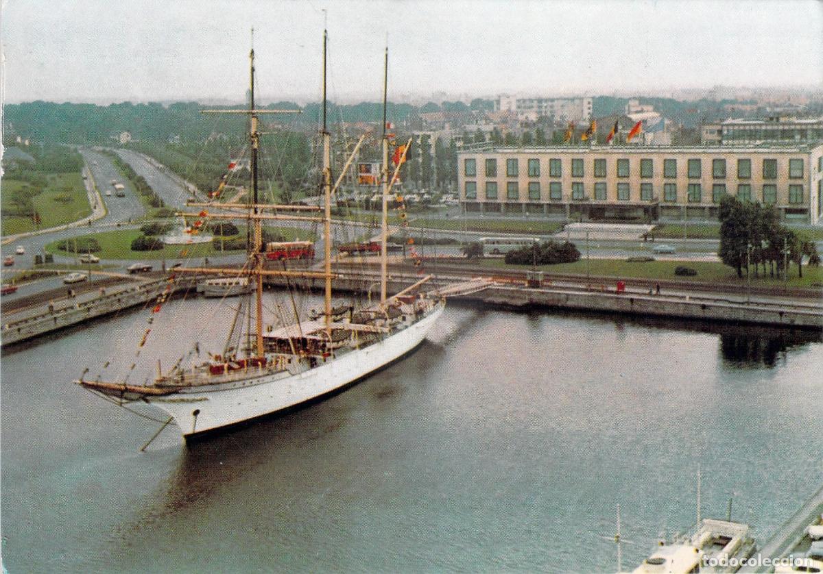 Postales: Postal de Propaganda Pol&iacute;tica en Ostende con Barco Mercator