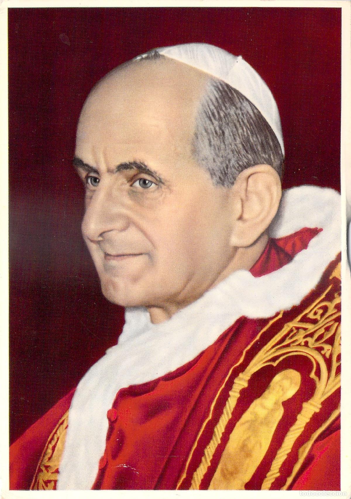 Postcards: Postal Retrato del Papa Pablo VI en Roma