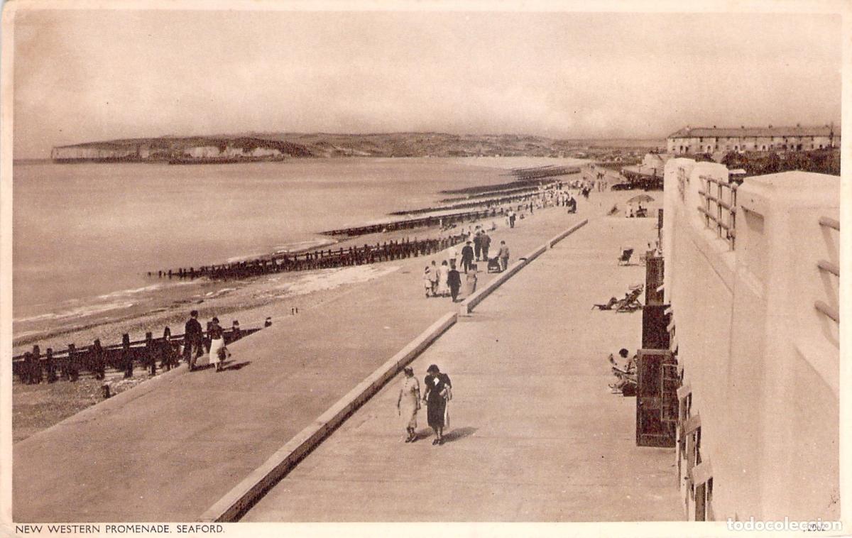 Postcards: Postal de Seaford, New Western Promenade, Inglaterra