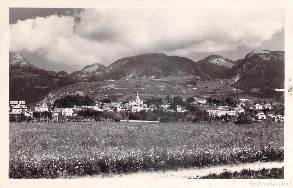 Postcards: Postal de Gex, Francia - Vista General con Monta&ntilde;as