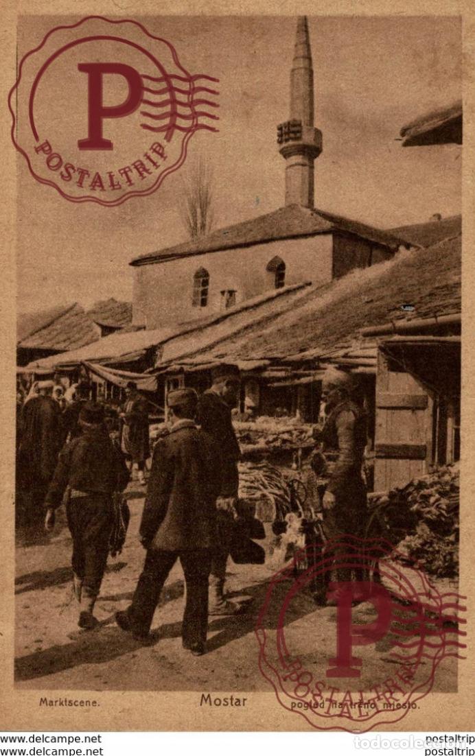 Cartoline: MOSTAR MARKTSCENE BOSNIA Y HERZEGOVINA BOSNIEN UND HERZEGOWINA