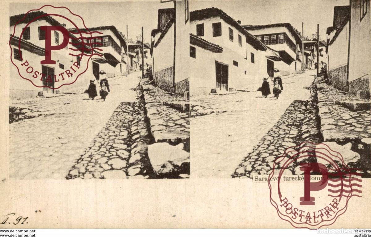 Cartoline: SARAJEVO TURECKE DOMY BOSNIA Y HERZEGOVINA BOSNIEN UND HERZEGOWINA
